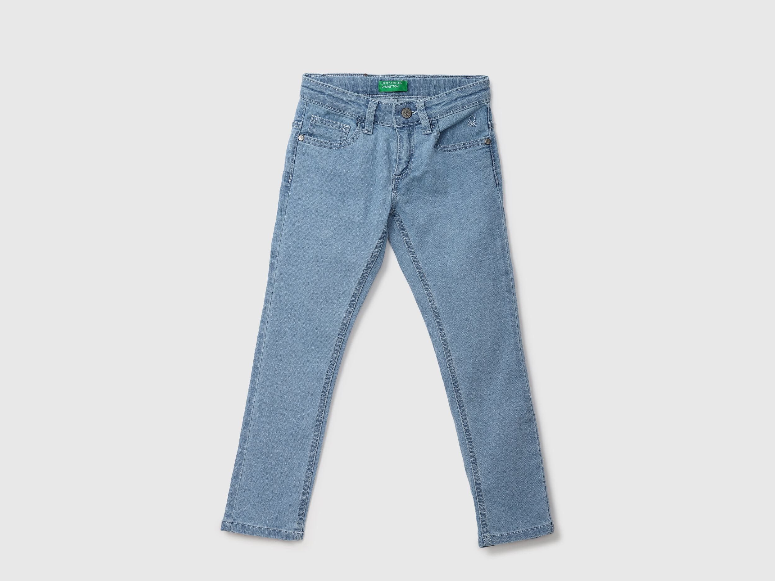 1980s Vintage Benetton Blue Family Straight Leg Jeans 32