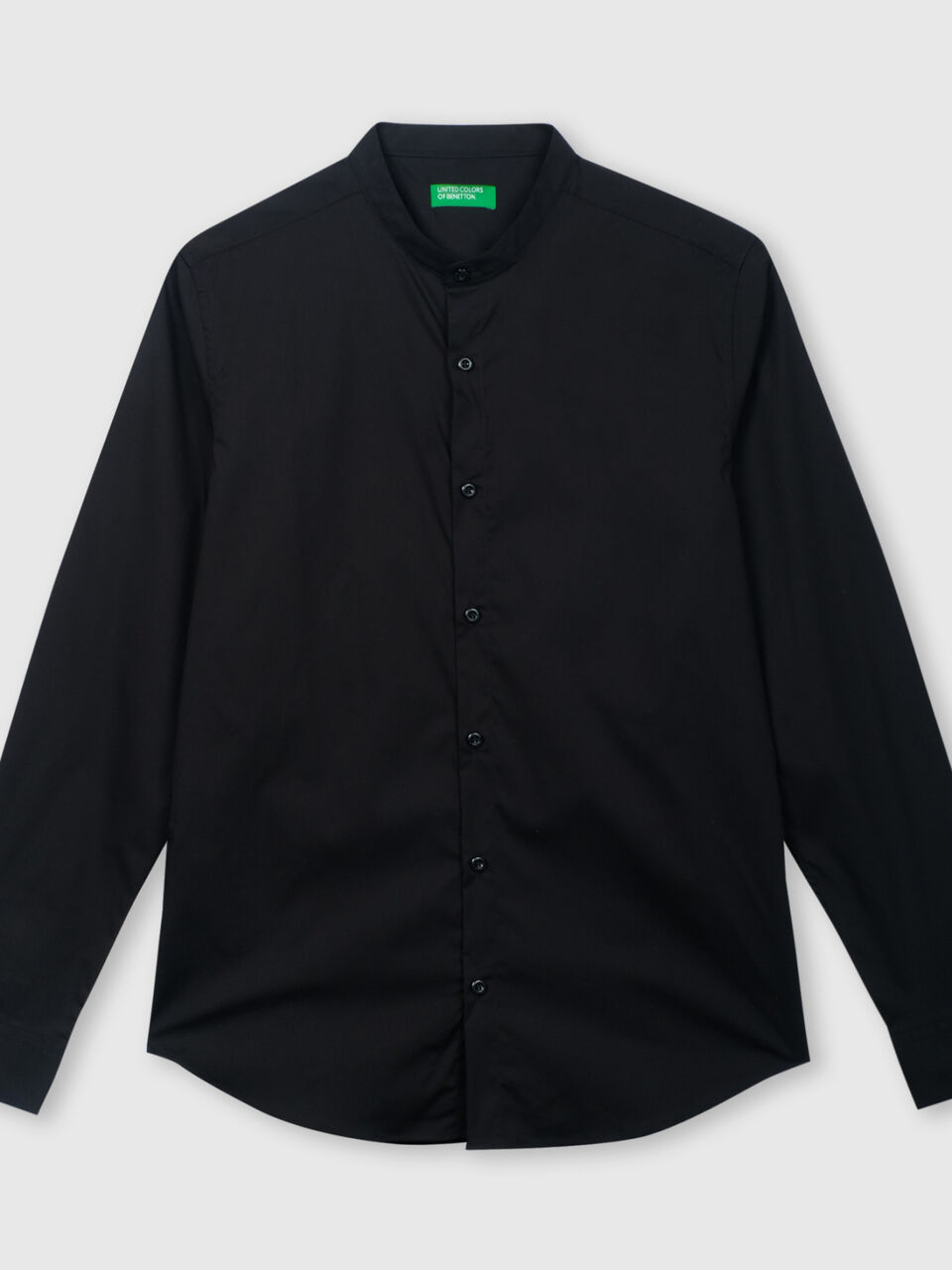 Full sleeve mandarin shirt image number 1