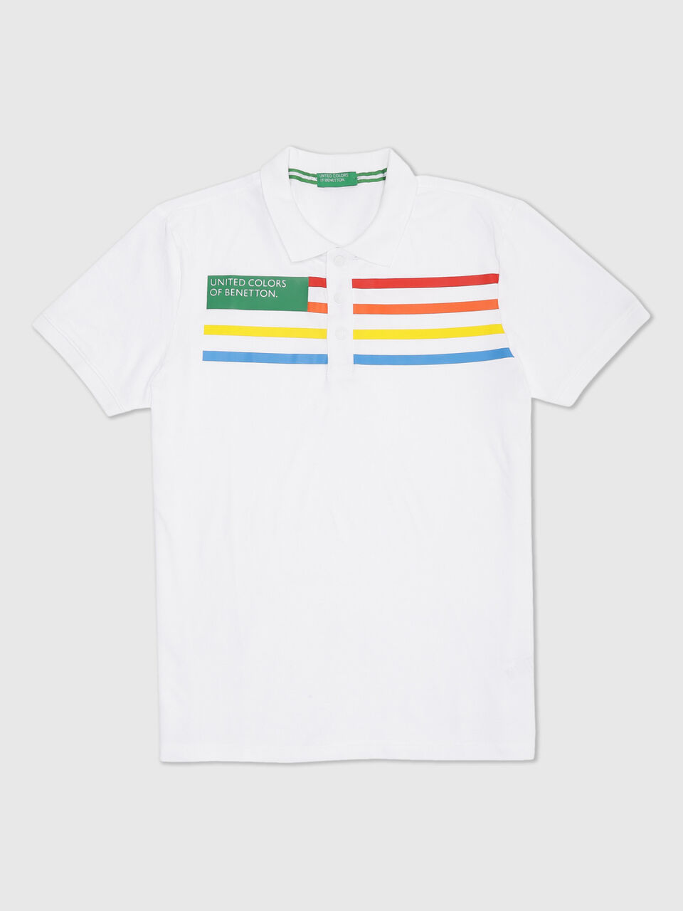 Short Sleeve Flag Pique Polo image number 1