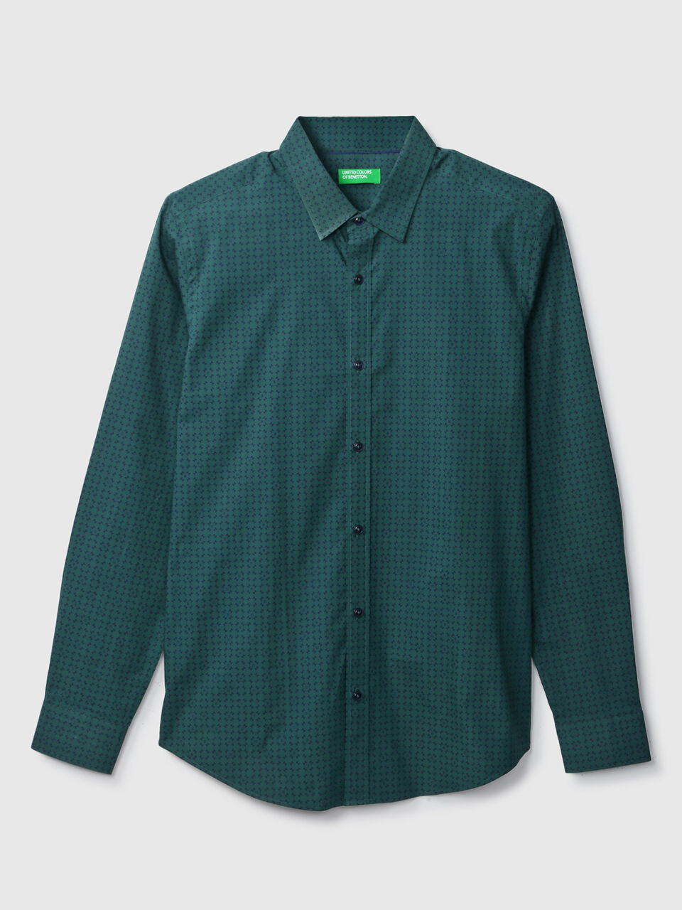 F/S POPLIN STRETCH BRANDING GEO PRINT SH image number 1