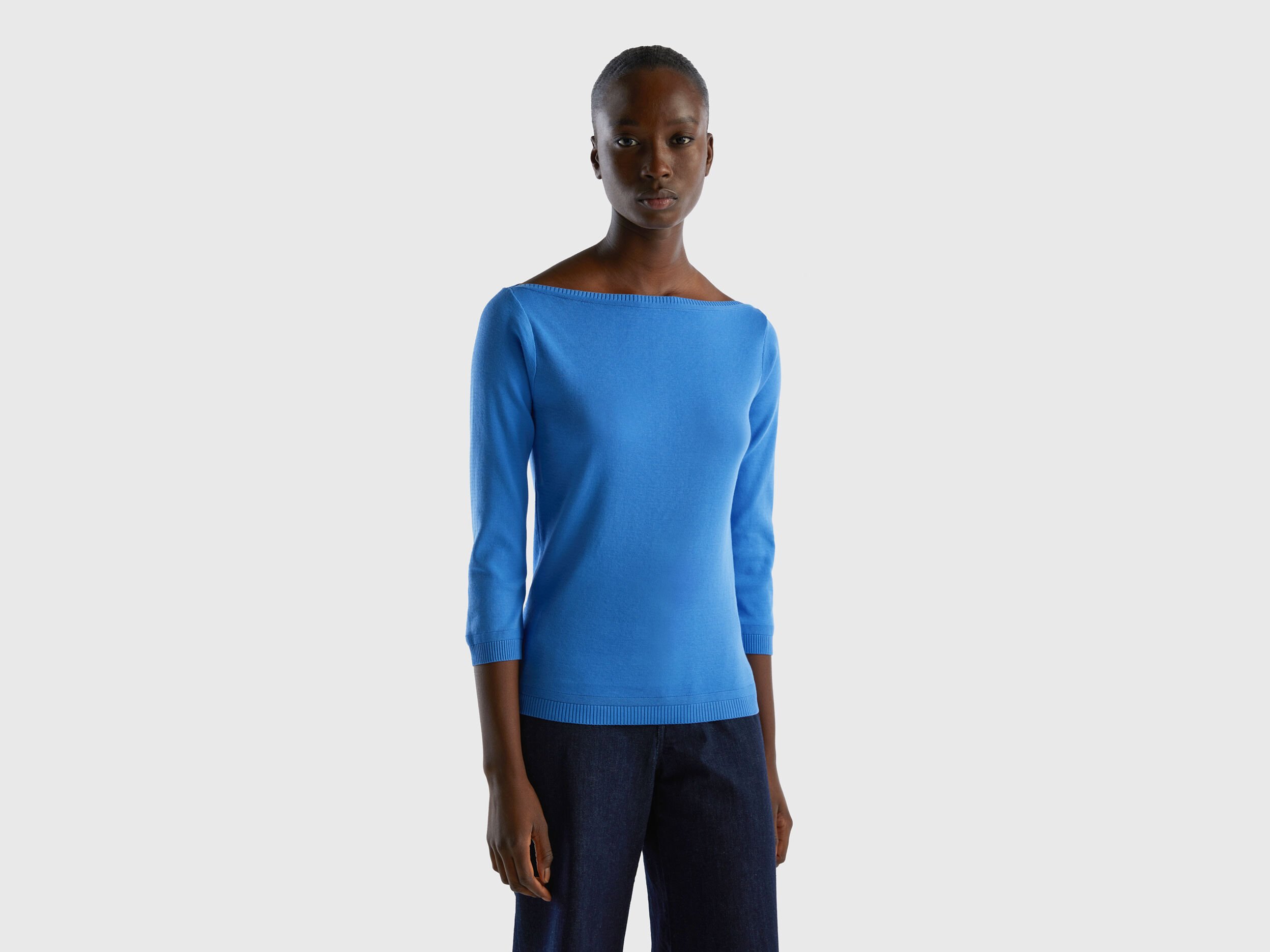 Bateau neck deals sweater