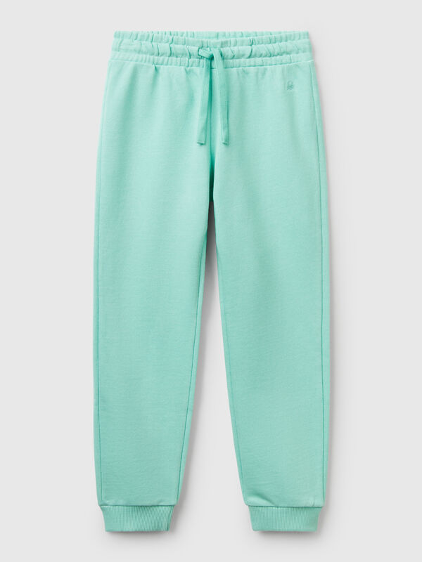 Pantalón de felpa con logotipo Niña