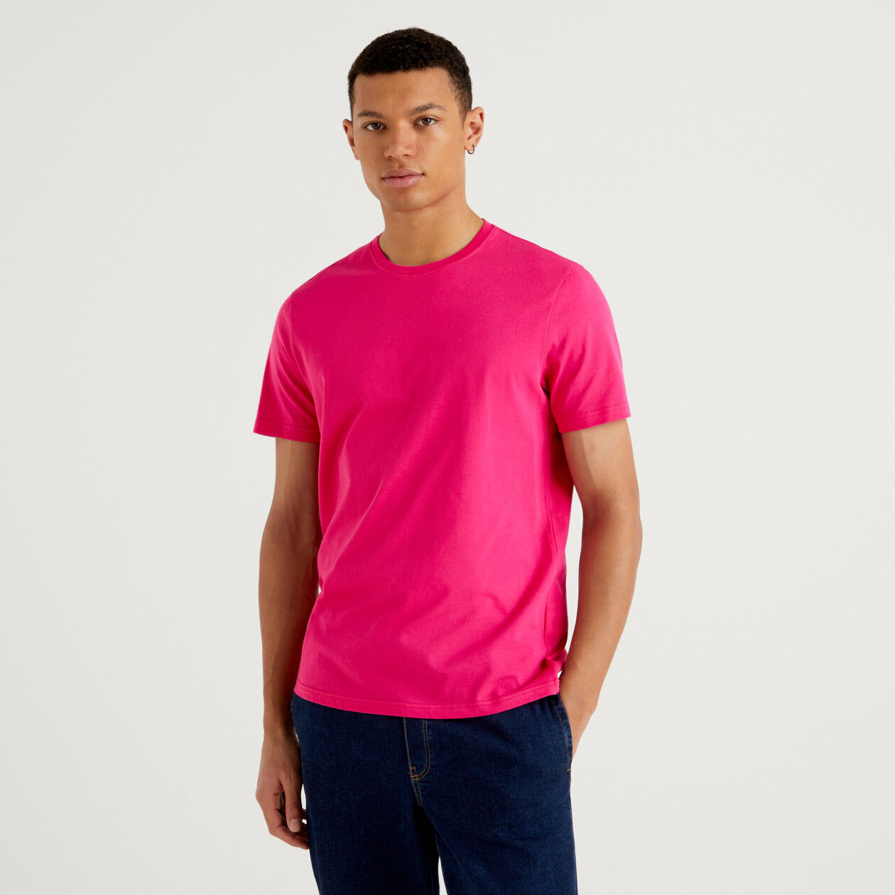 Fuchsia t shirt Fuchsia Benetton