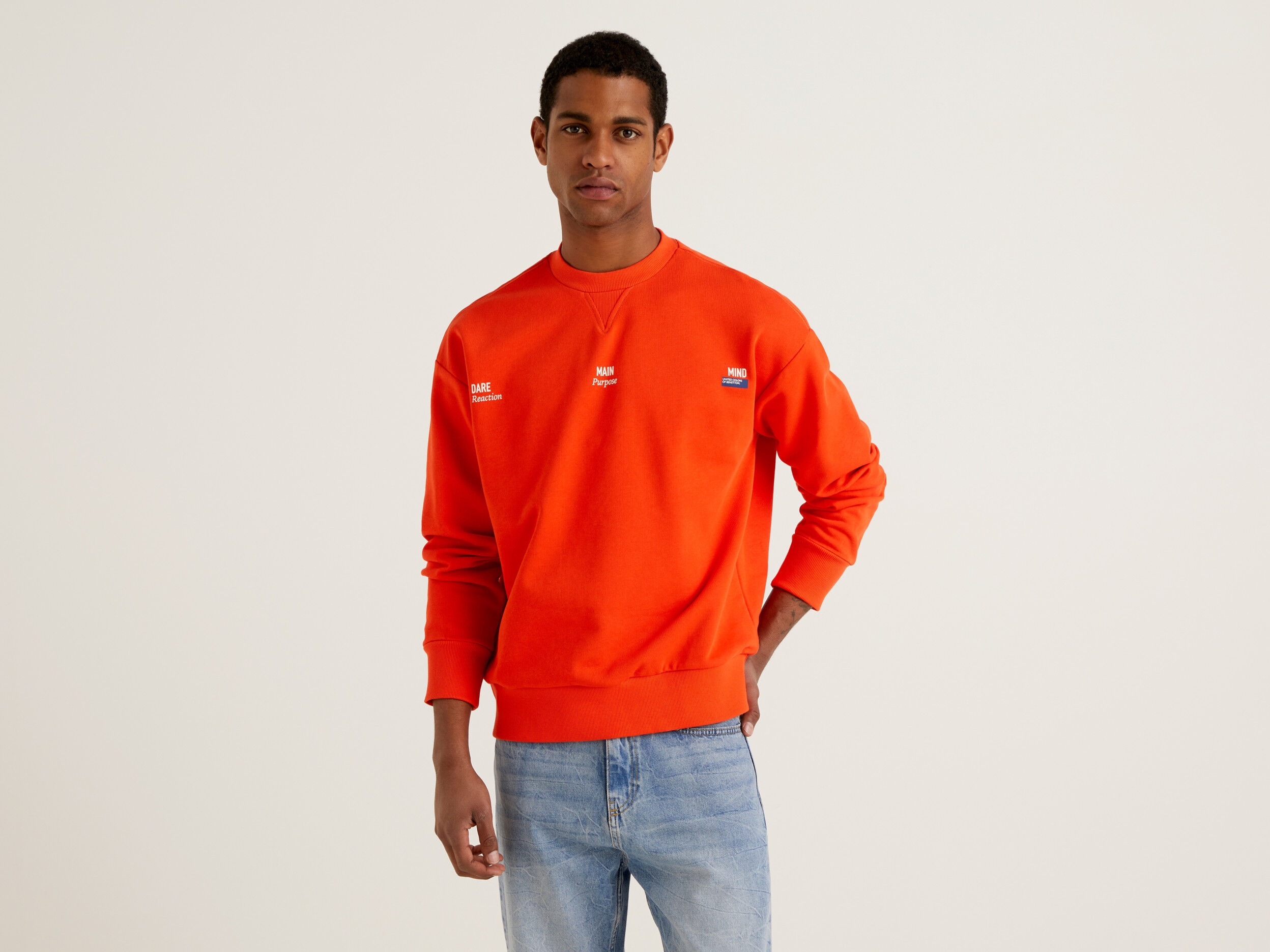 Red orange sweatshirt store