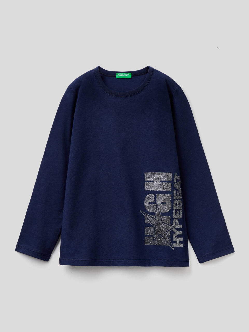 Long sleeve 100% organic cotton t-shirt image number 1
