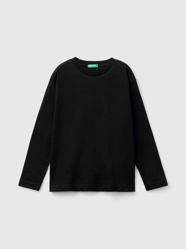 Camiseta de cuello redondo de algodón  Niño