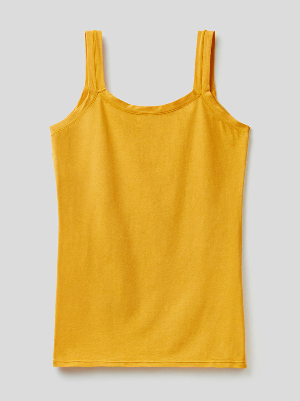 Tank top in long fiber stretch cotton image number 2
