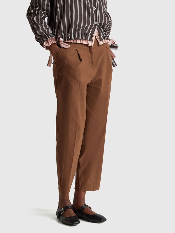 Pantalones de mezcla de viscosa Pantalones de mezcla de viscosa Mujer