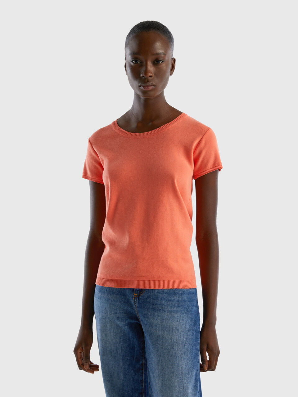 Women's short on sale sleeve sweaters
