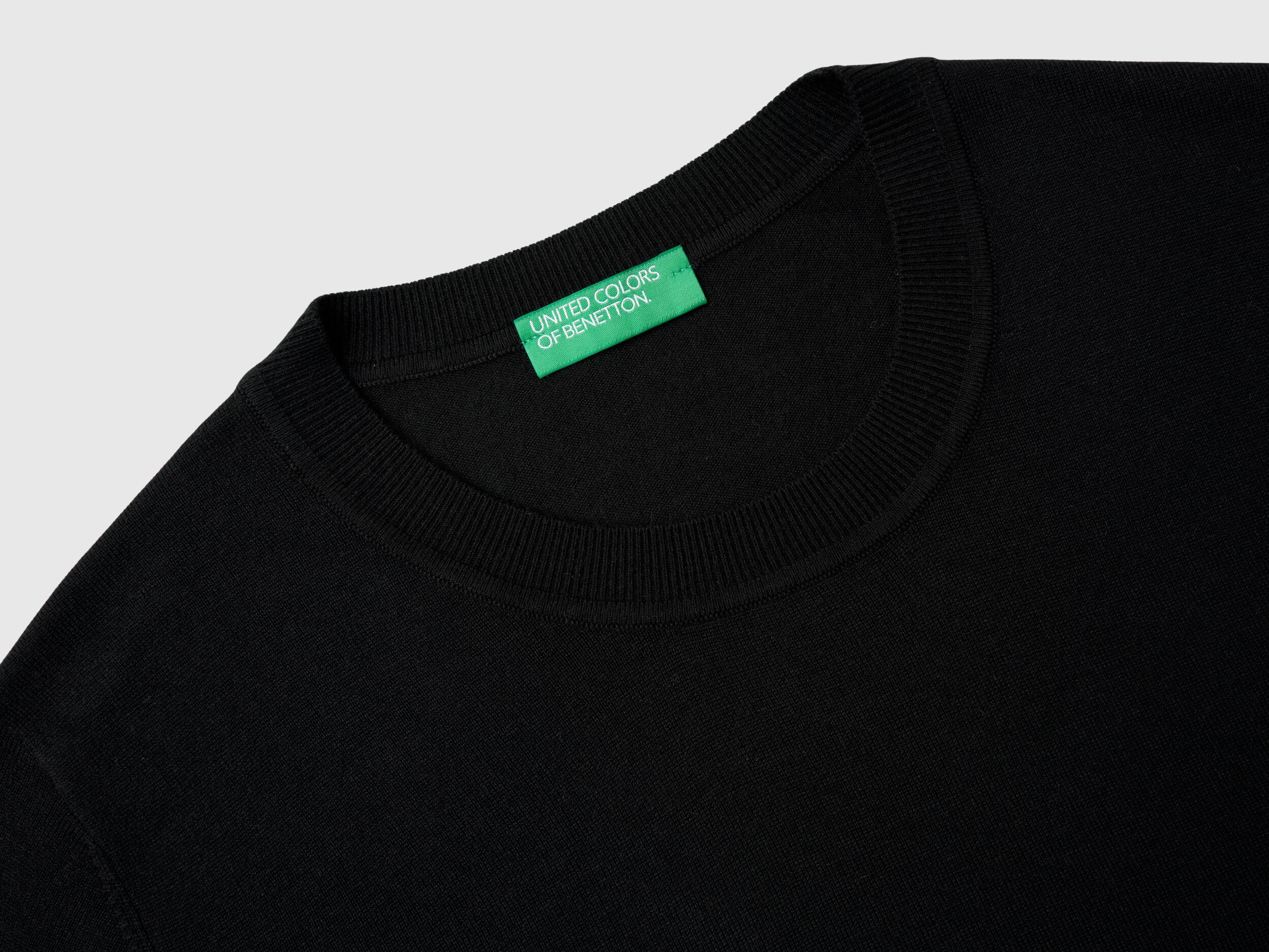 Benetton black sweatshirt online