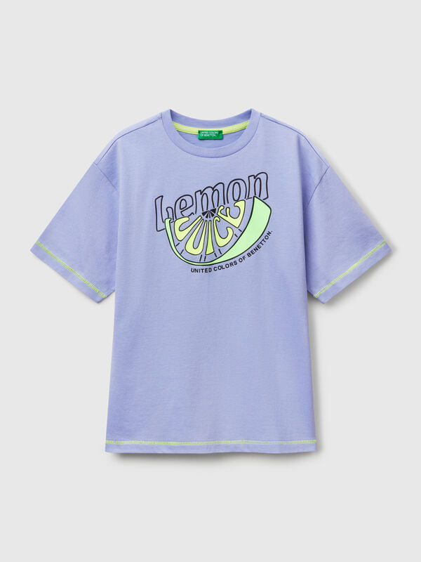 Camiseta con estampado delante y detrás Niño
