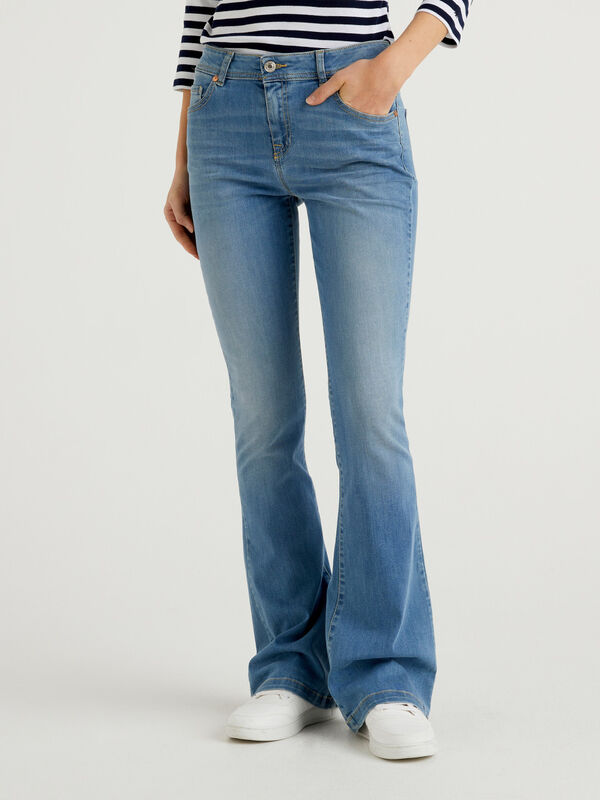 Womens Skinny Flare Jeans Casual Cintura Alta Straight Denim Pantalones  Primavera Magro Stretch Moda Coreana Vaqueros