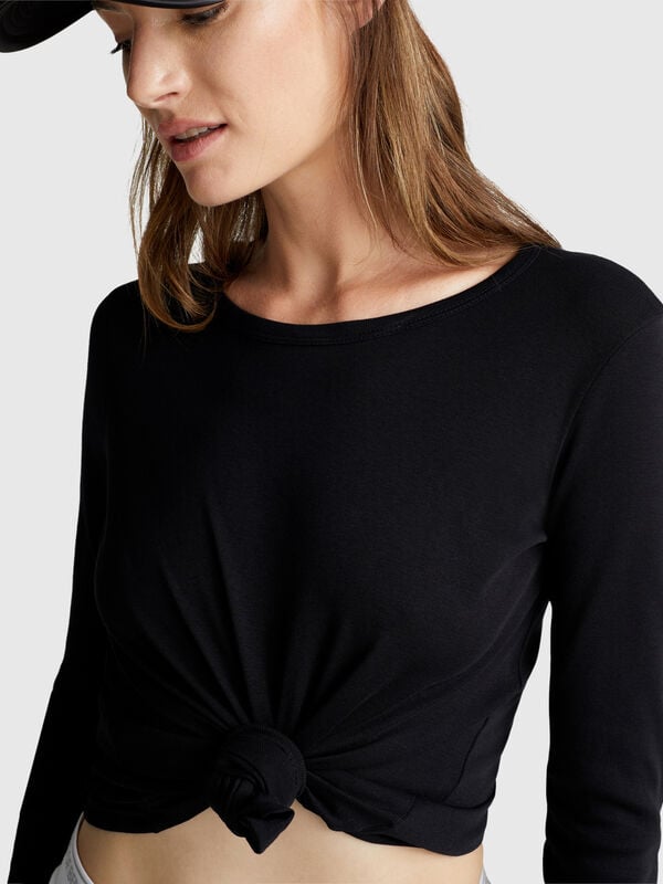 Long sleeve 100% cotton t-shirt Women