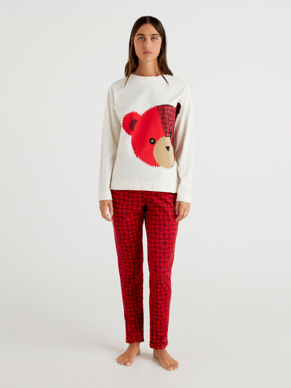 Peanuts womens Christmas Snoopy Red Plush Pajama Pants New Plaid