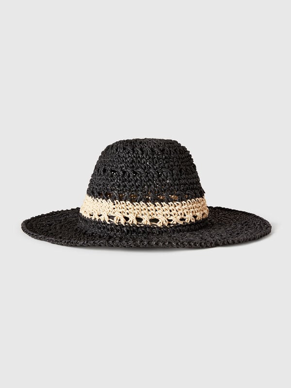 Sombrero pescador efecto paja Mujer