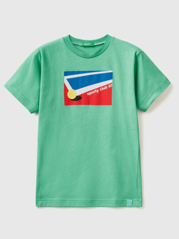 T-shirt with tennis print Junior Boy