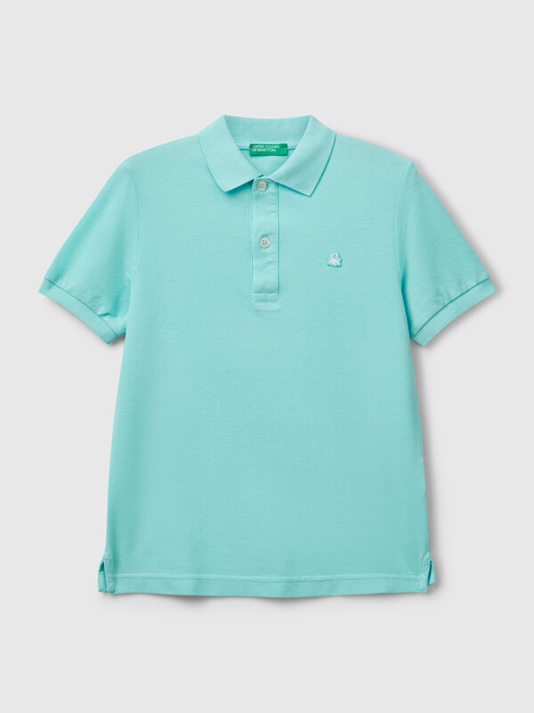 Polo slim fit de algodón puro Niño