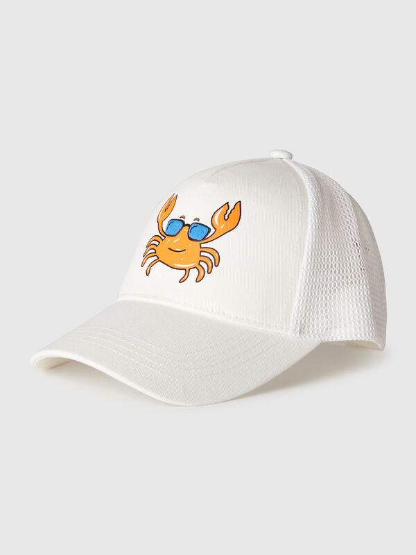 Baseball hat in cotton and mesh Junior Boy