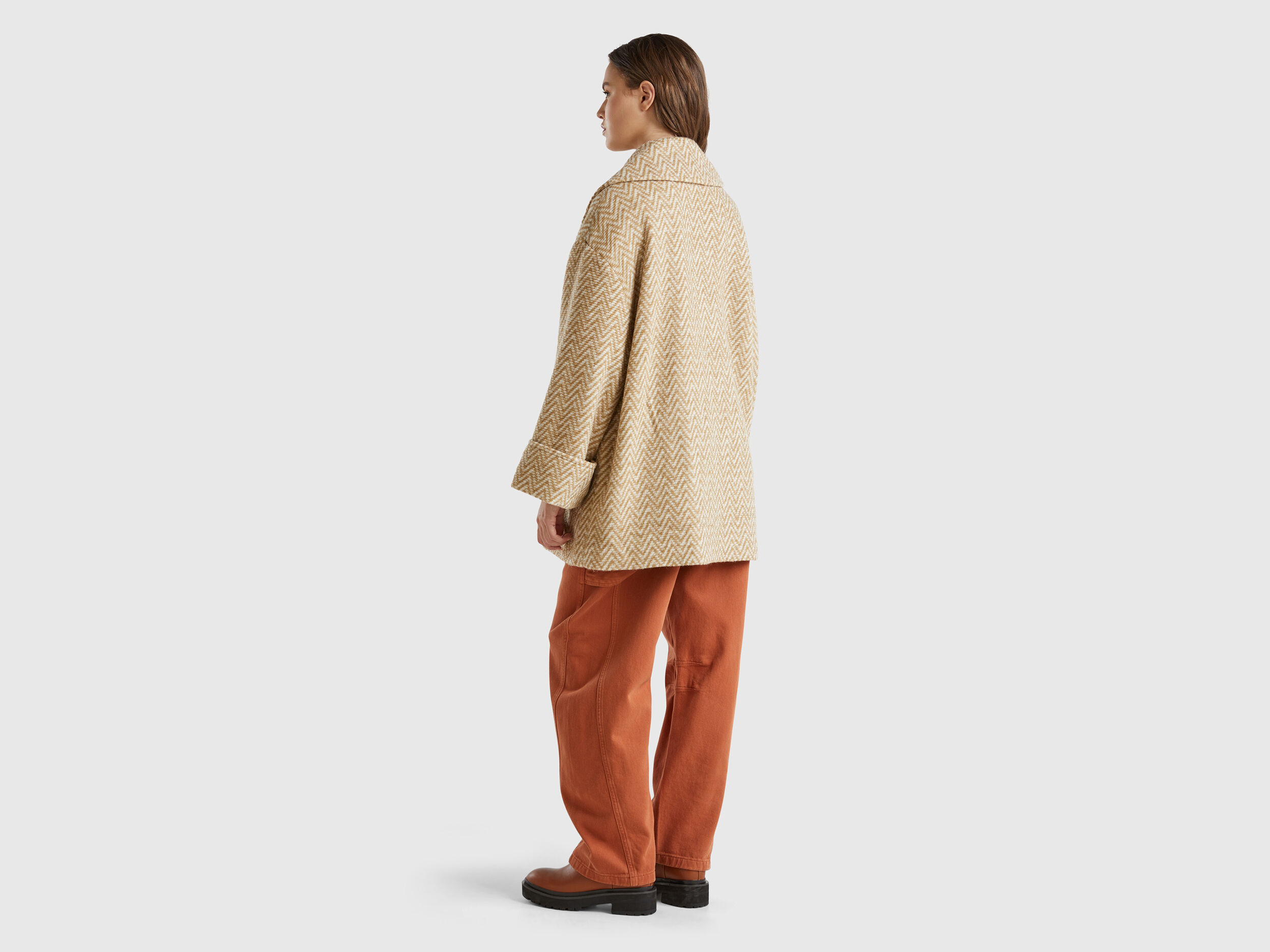 DOUBLE-WEAVE MELTON OVERSIZED SOUTIEN COLLAR COAT – THE SHOP