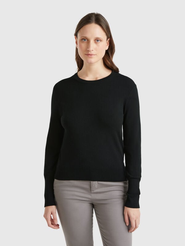 Jersey slim fit de mezcla de viscosa Mujer