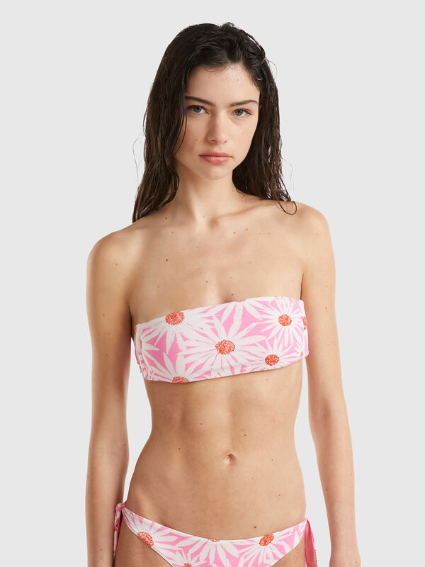 Sujetador de bikini bandeau reversible Mujer