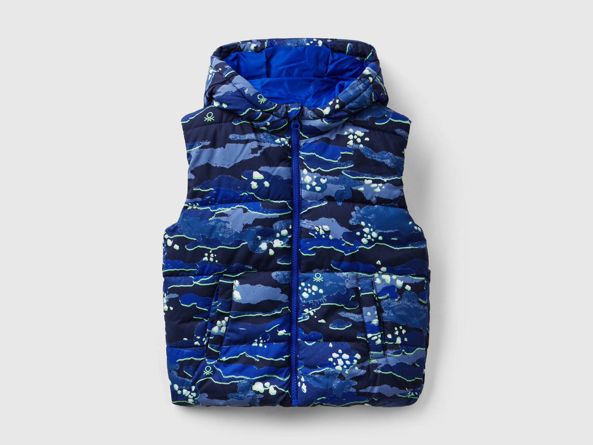 Kid Boys Sleeveless Puffer Jacket Collection 2024 Benetton