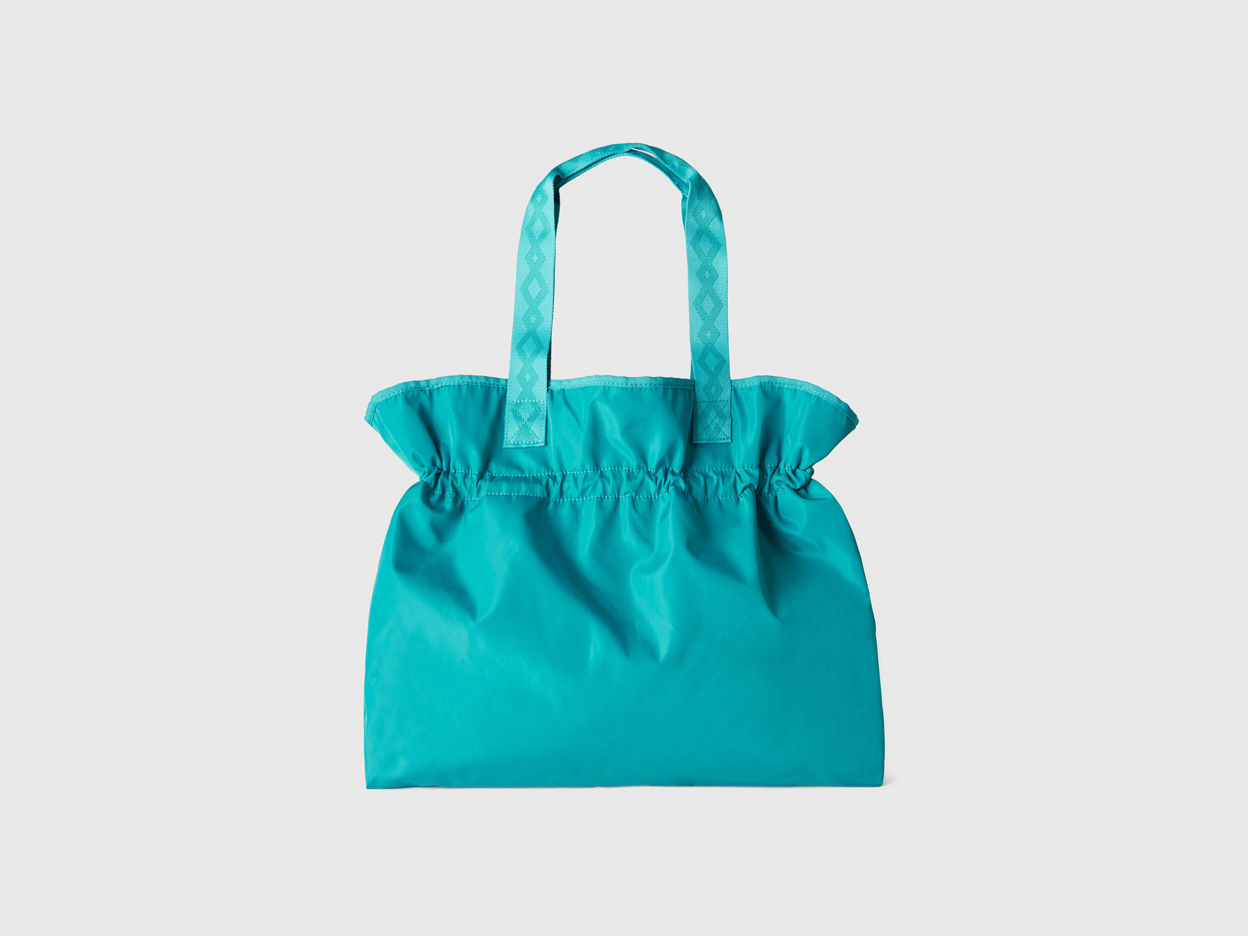 Beach bag with drawstring Turquoise Benetton