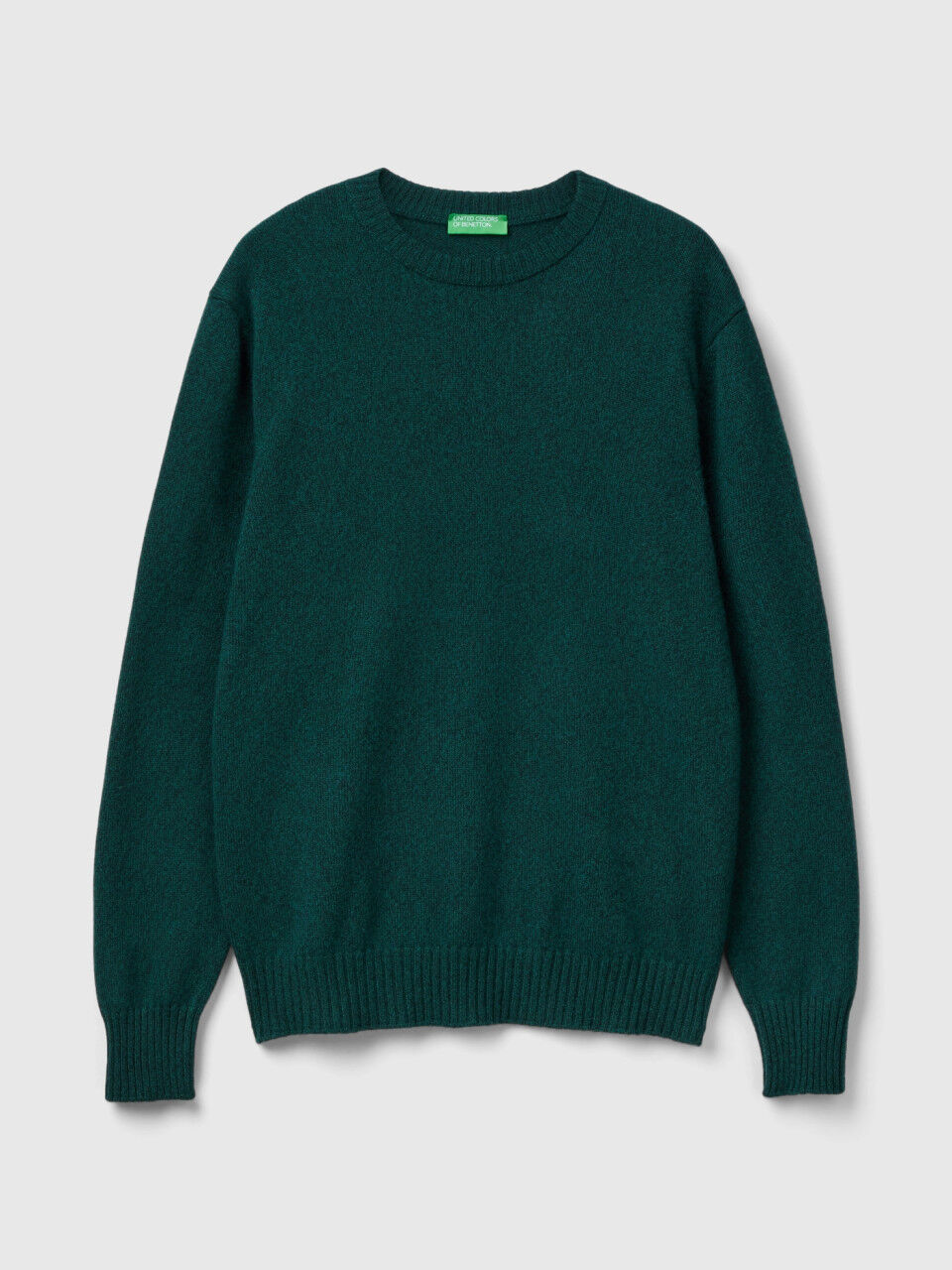Green crew shop neck jumper