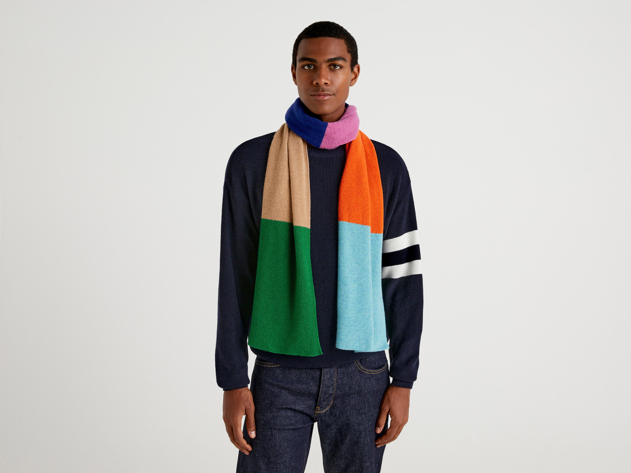 Multi colour scarf sale