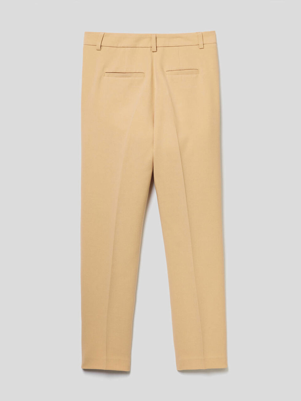 Basic trousers with centered crease image number null