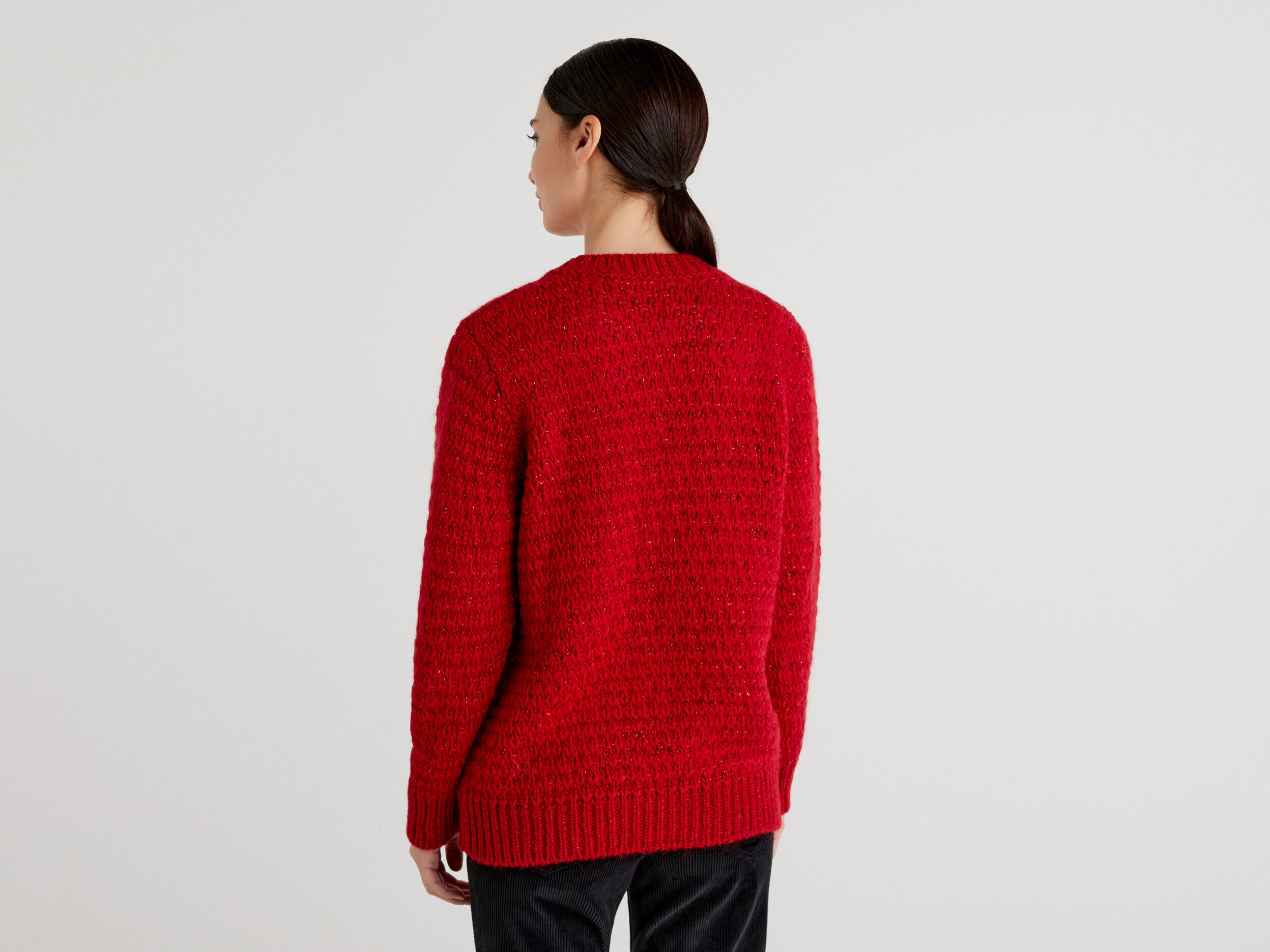 BEEDEN 2PIECES RIB KNIT(RED)-