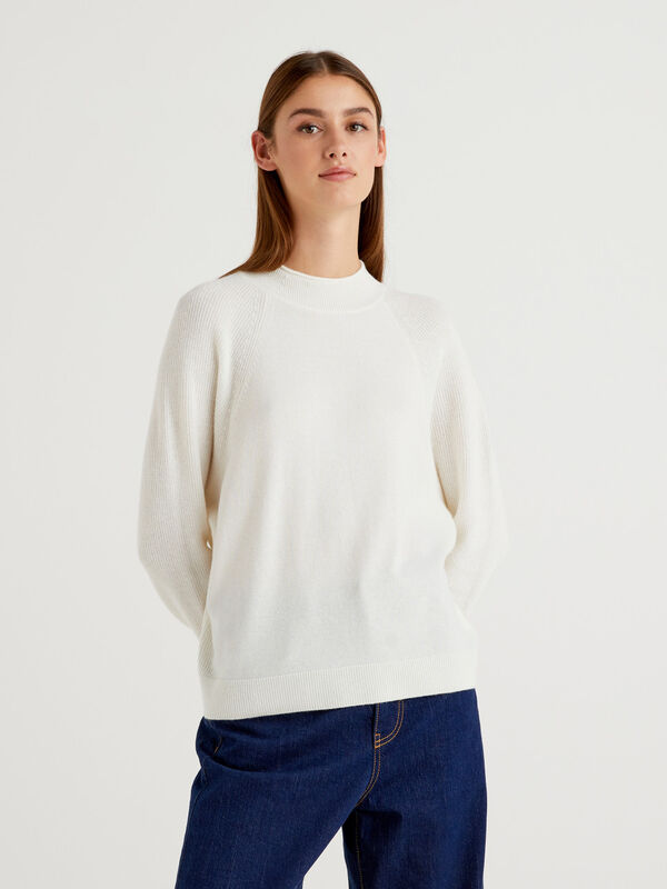 Turtleneck sweater in wool blend Women