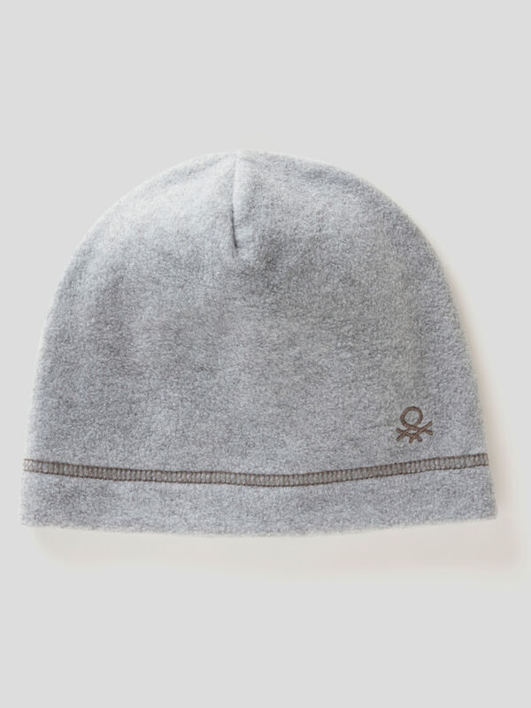 Hat in fleece with embroidered logo Junior Boy