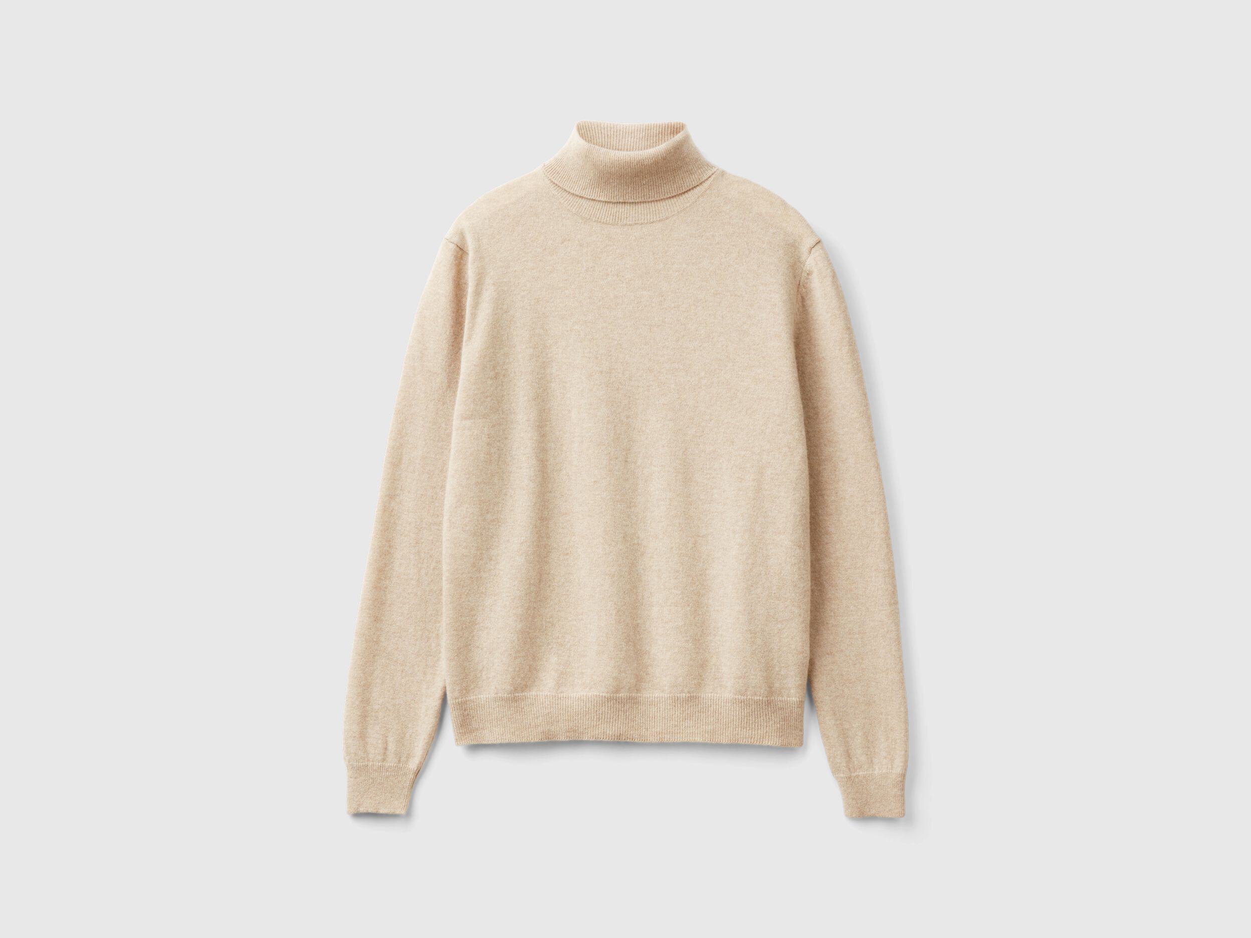 Turtleneck beige sweater on sale