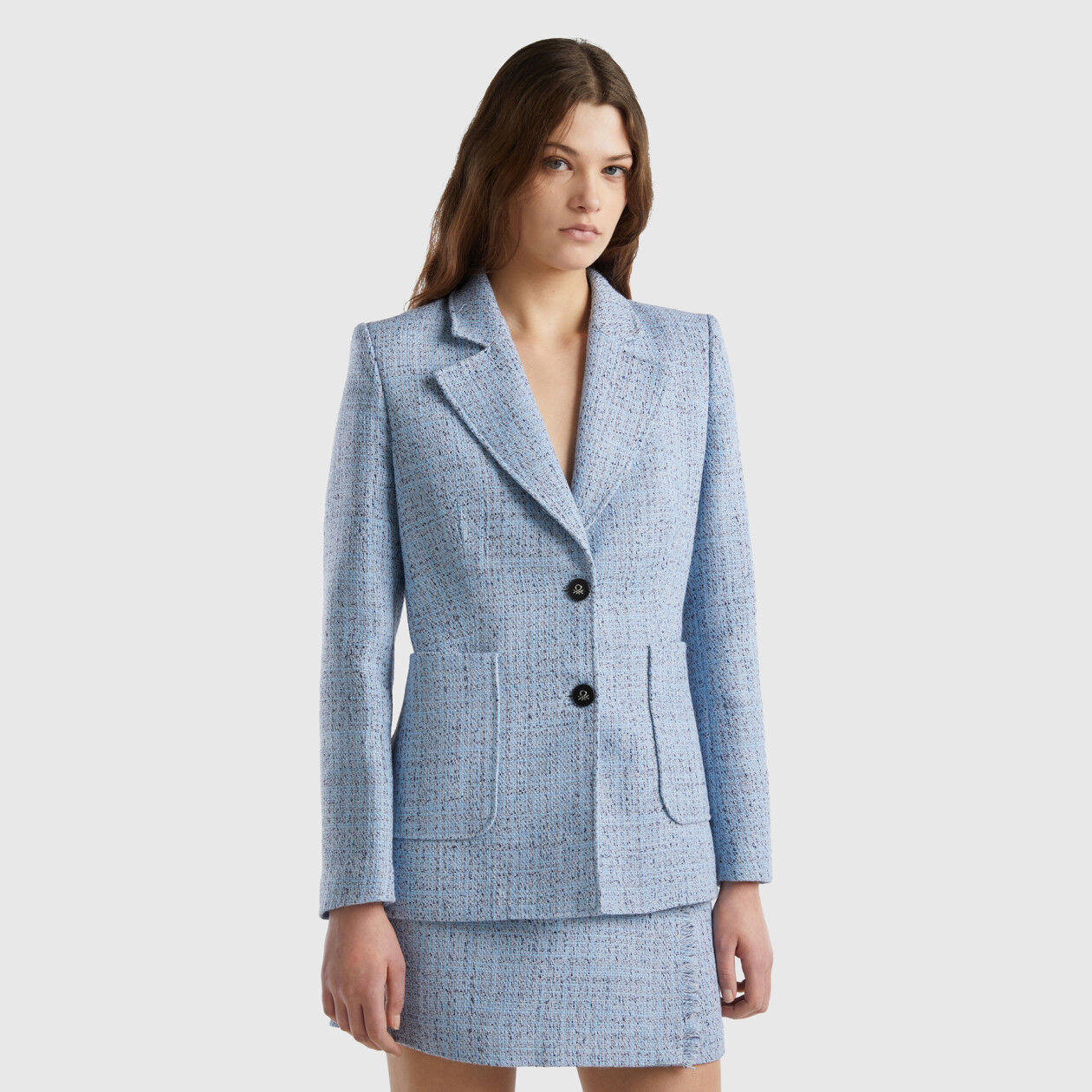 Fitted 2024 tweed blazer