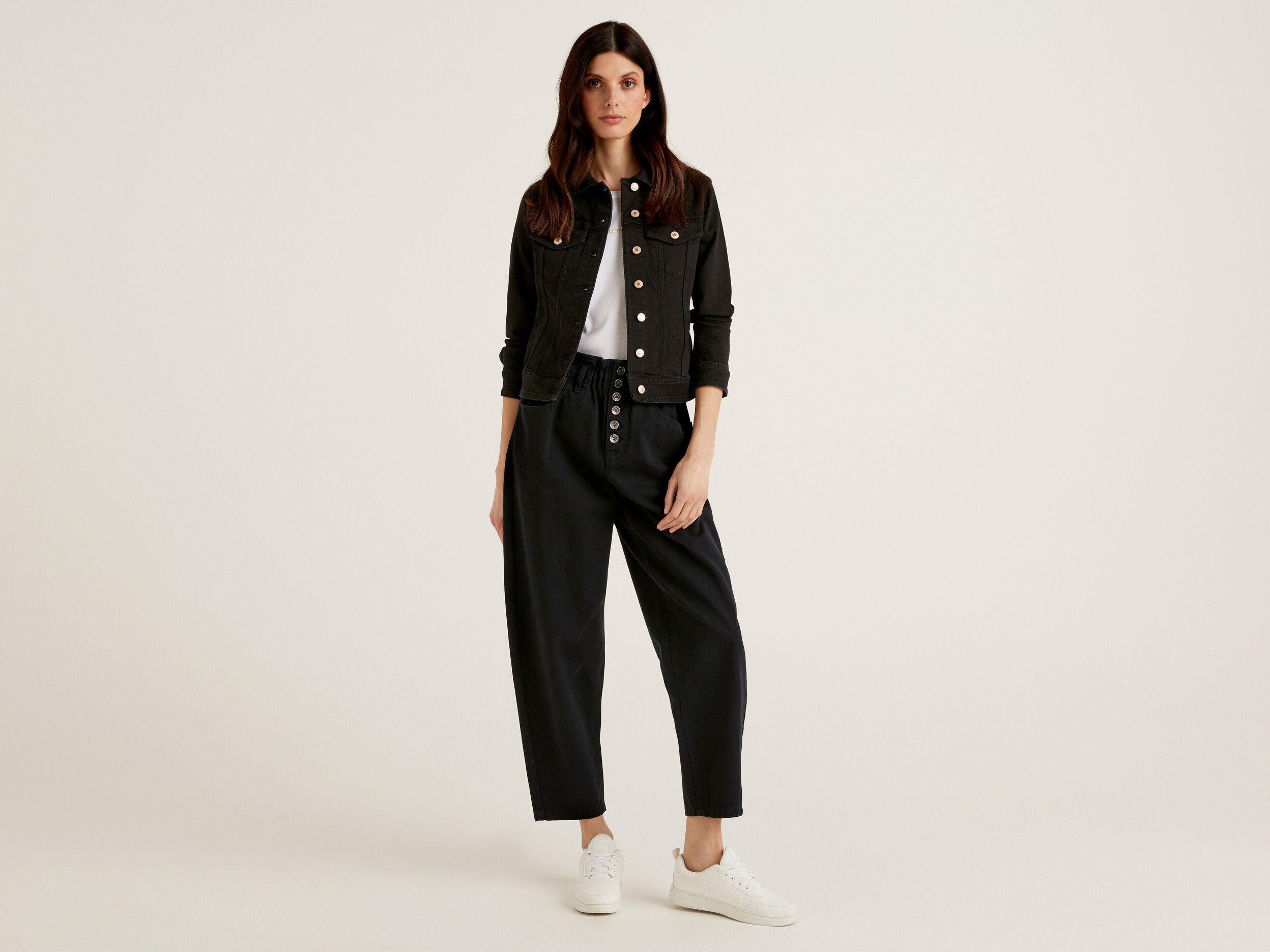 White Relaxed ramie and cotton-blend tailored trouser | Raey | MATCHES UK