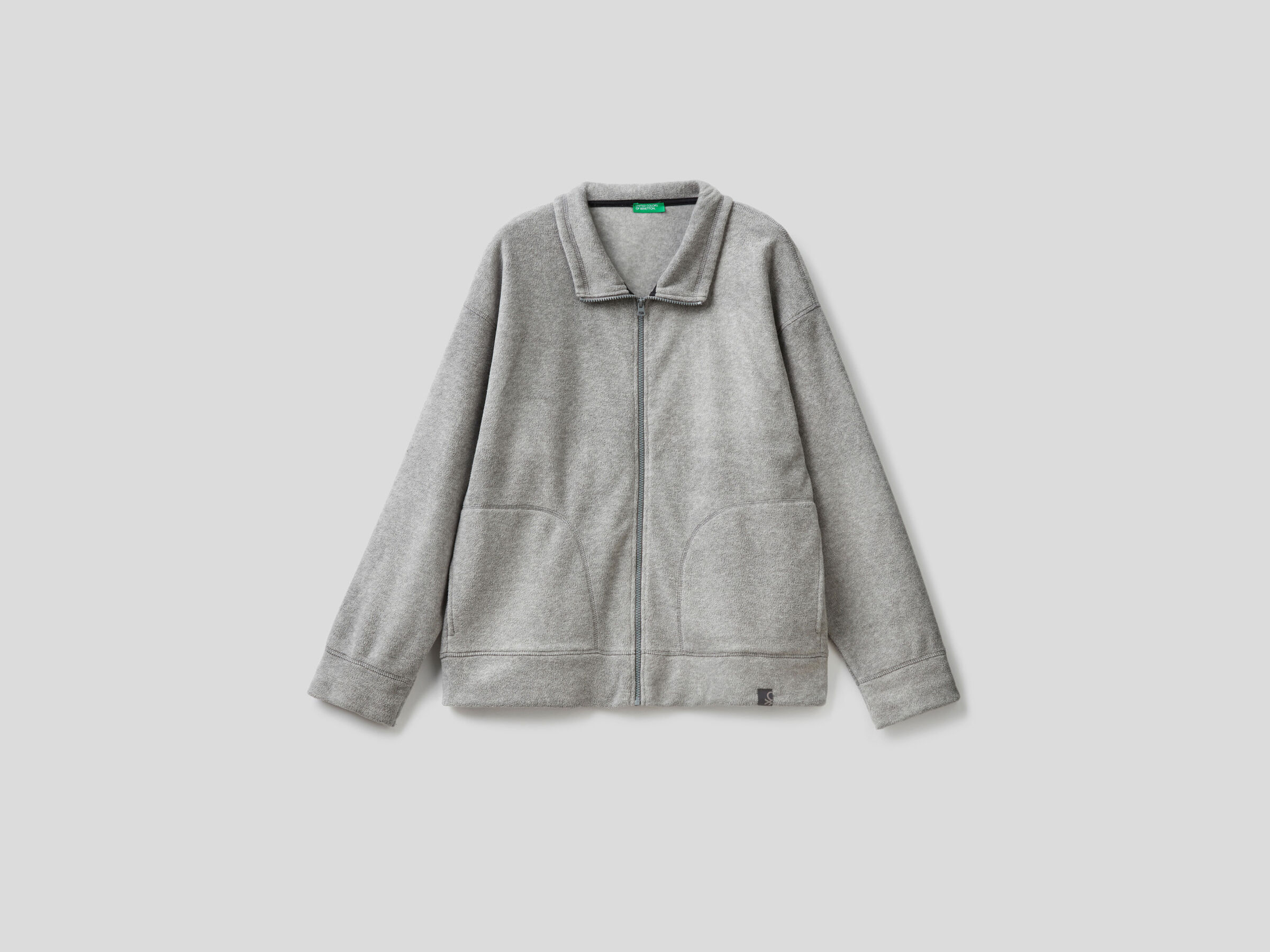 High neck sweater in warm fleece image number 4