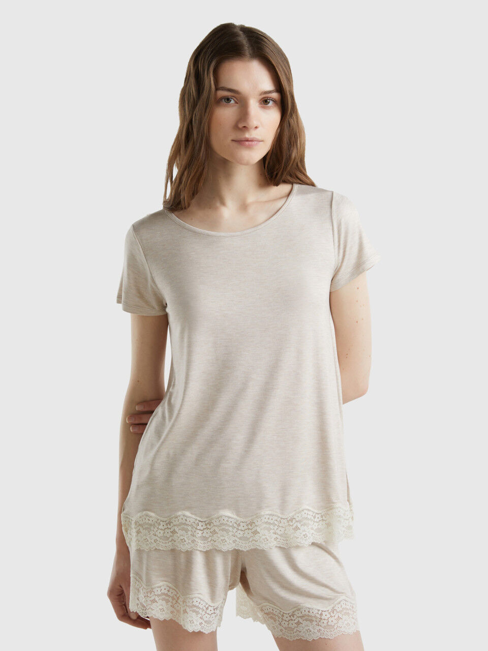 Womens lace 2025 pyjamas