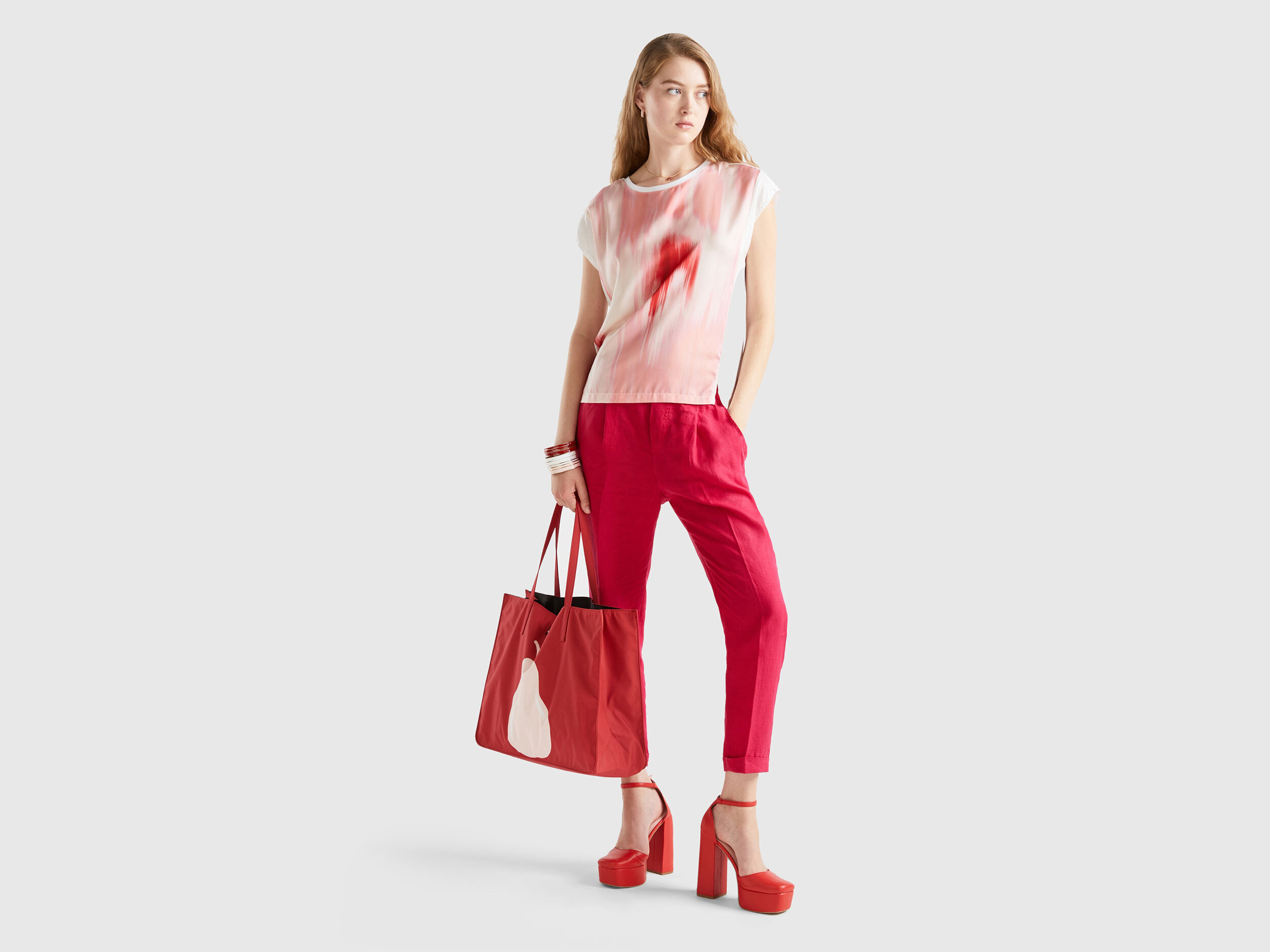 StudioSuits- Italian Prato Red Dobby Linen Highland Trousers | Dobby, Linen  trousers, Linen