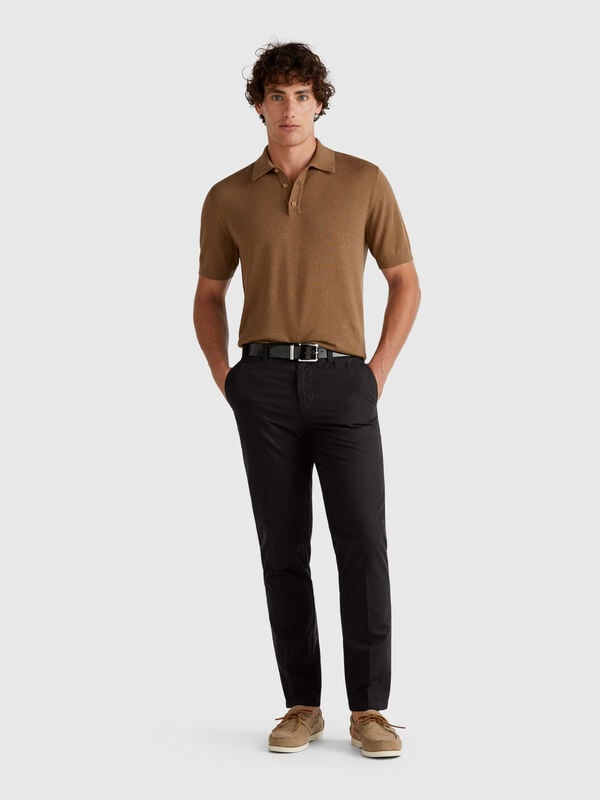 Chinos slim fit de algodón ligero Hombre