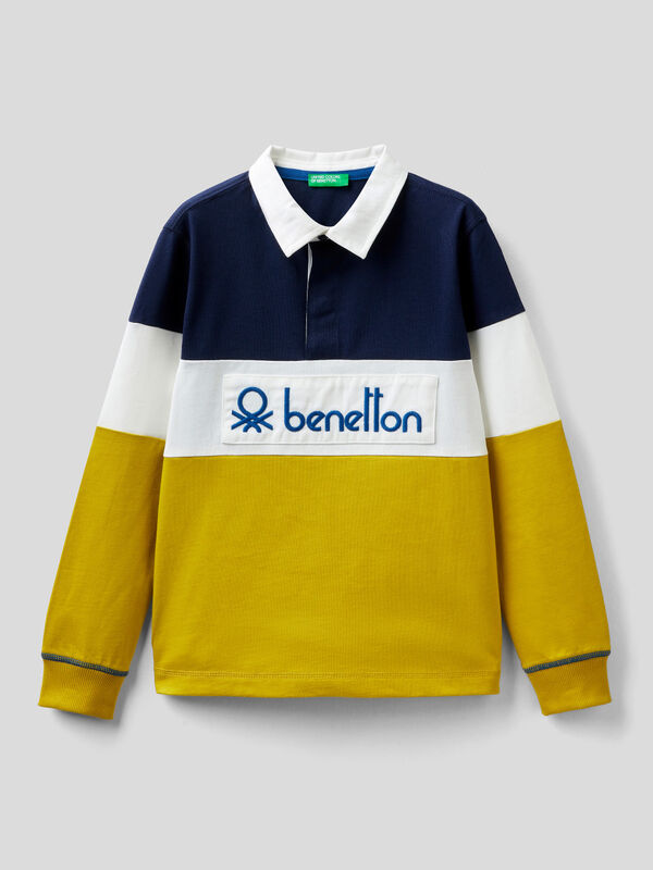 Rugby polo in 100% cotton Junior Boy
