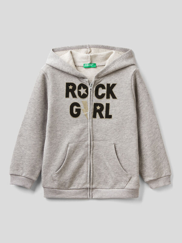 Sweatshirt with hood in organic cotton Junior Girl