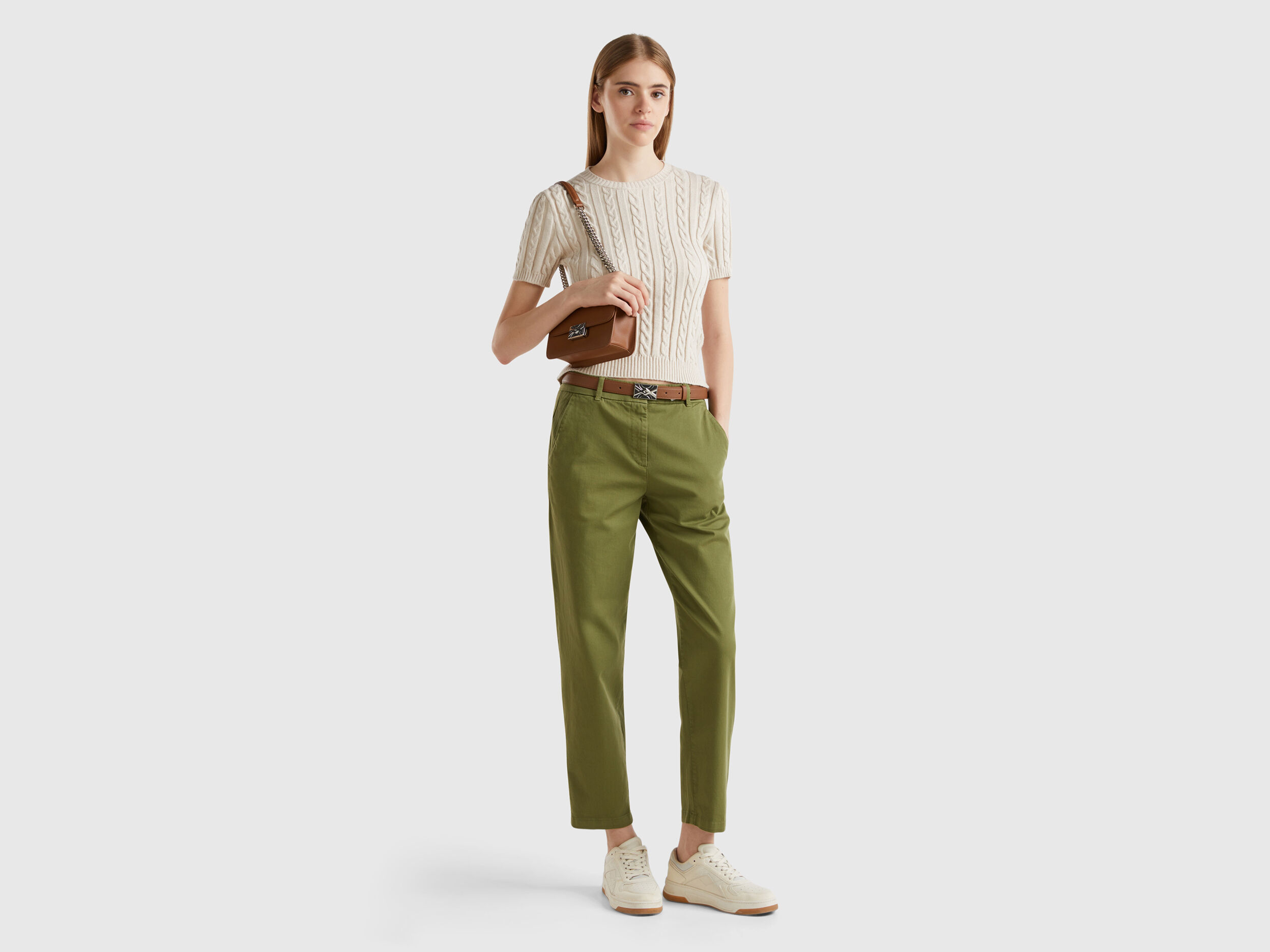 Women s Chino Trousers New Collection Benetton