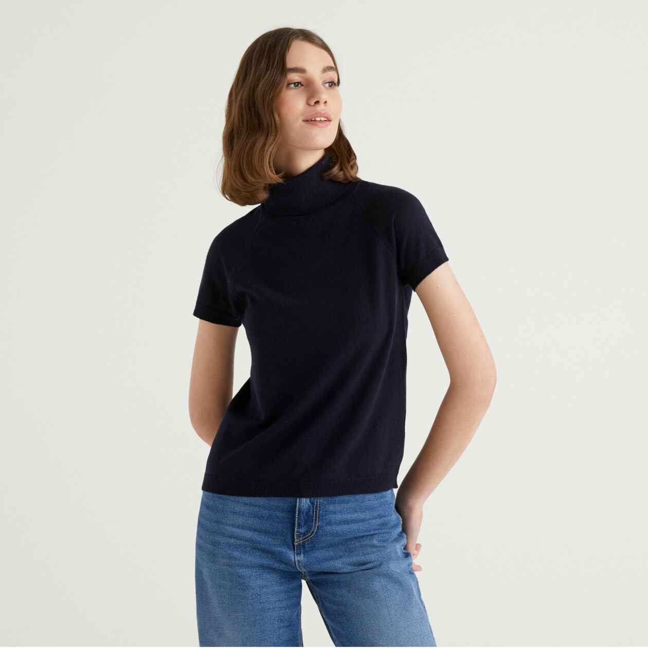 Turtleneck short sleeve sale shirts