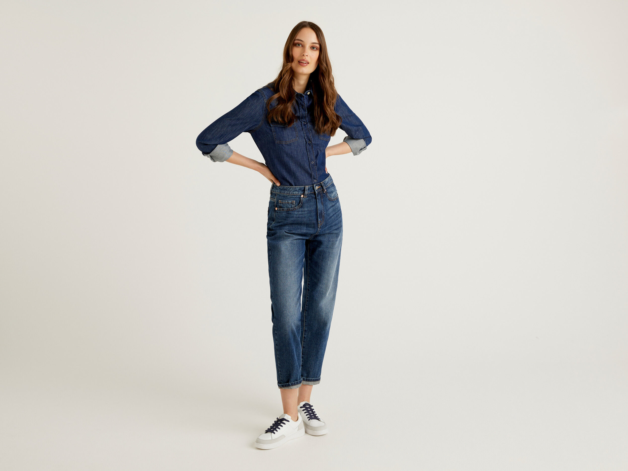 Benetton boyfriend jeans hot sale