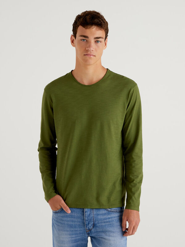 Men Full Sleeve Shirt 100 Green