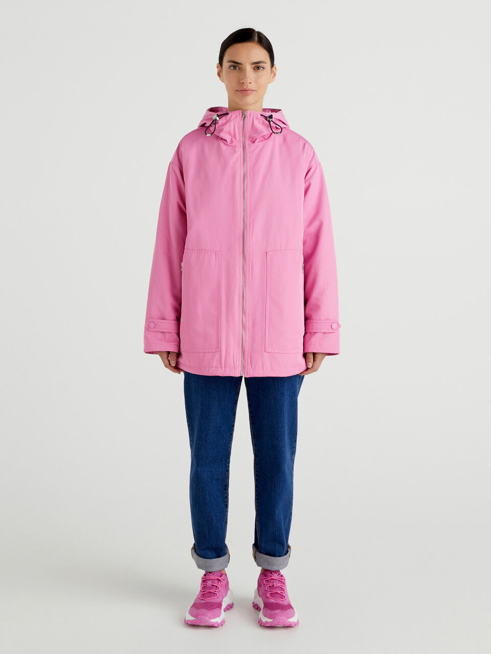 Benetton raincoat top