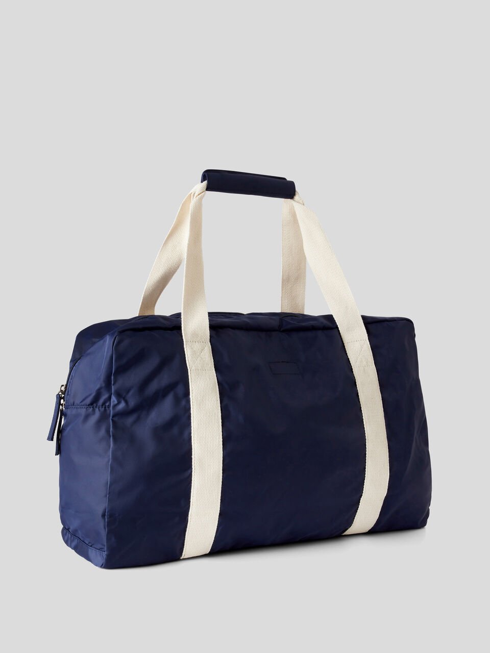 Large bag in recycled nylon - Dark Blue | Benetton