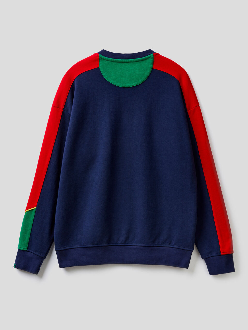 Sweatshirt with kangaroo pocket - Dark Blue | Benetton | T-Shirts