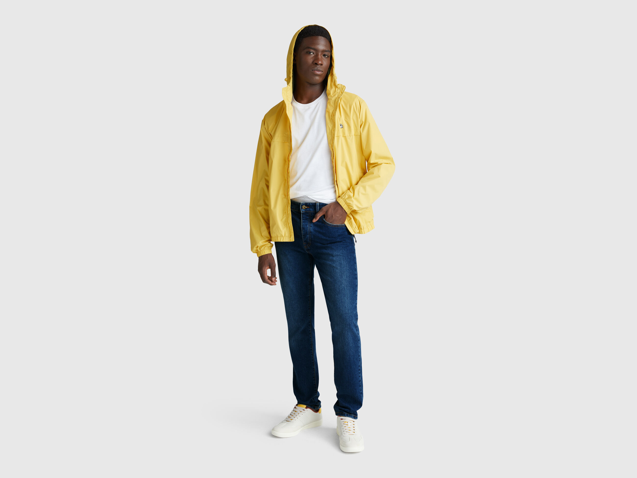 Five pocket slim fit jeans - Blue | Benetton
